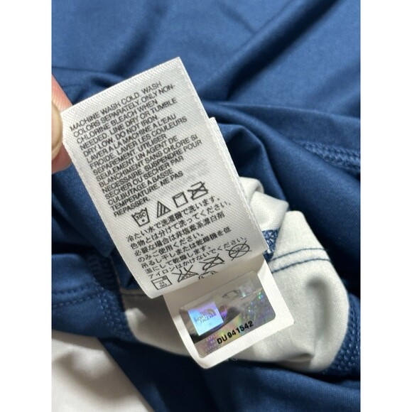 North Face Shirt Adult Mens Vapor Wick Navy Blue Crew Neck Lightweight *READ - Picture 11 of 12